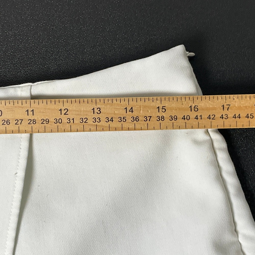 Zara Skort Women L White Wrap Front Minimalist Preppy Classic Clean Girl Preppy - Picture 5 of 9